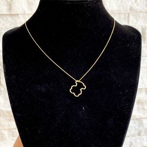 Tous hanging bear necklace